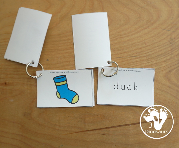 Free Digraph Matching Cards - 20 sets of cards for matching picture and beginning word blends plus see ways to use them - 3Dinosaurs.com