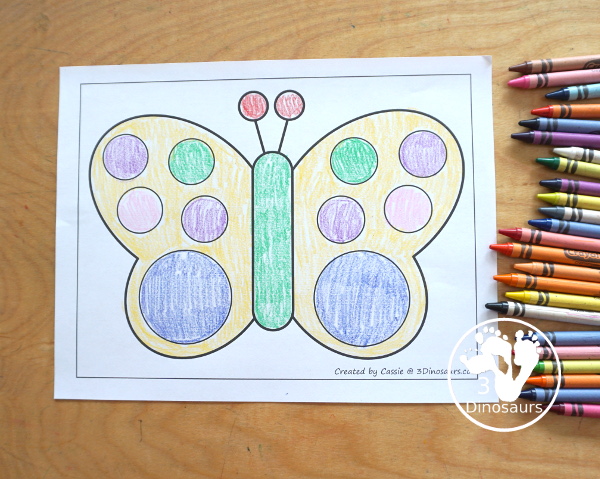 Free Butterfly Fine Motor Mats - has 18 templates for you to use with a butterfly theme. You have 9 templates, 6 tracing and 3 dot marker butterflies for kids to use in fine motor centers. - 3Dinosaurs.com