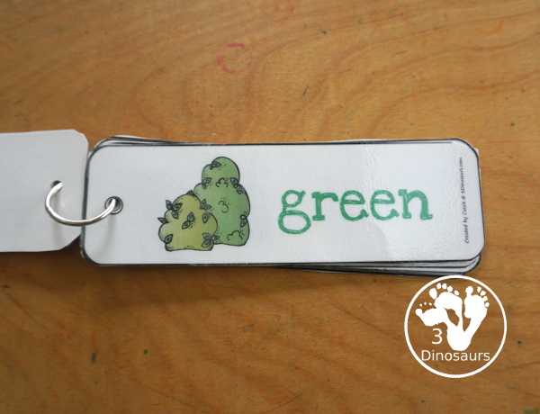 Free Color Bookmarks - you have a picture of the color and the color word in the same color as well. The bookmarks are horizontal for pictures and images. You have 11 color bookmarks. - 3Dinosaurs.com