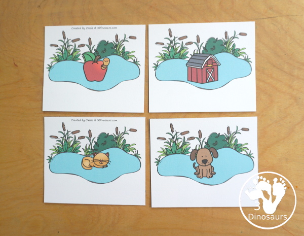 Free Duck and Swan ABC Sorting Printables works on matching uppercase and lowercase letters to a picture with the same beginning sound. A simple way to work on letters and the sounds they make. - 3Dinosaurs.com
