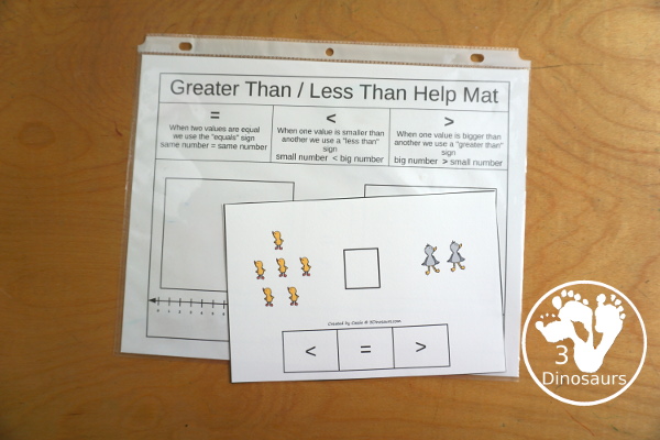 Free Duck & Swan Greater Than & Less Than Clip Card Printables - you have 10 clip cards that work on comparing numbers. You count the ducks and swans and then clip the correct symbol to compare the numbers. - 3Dinosaurs.com