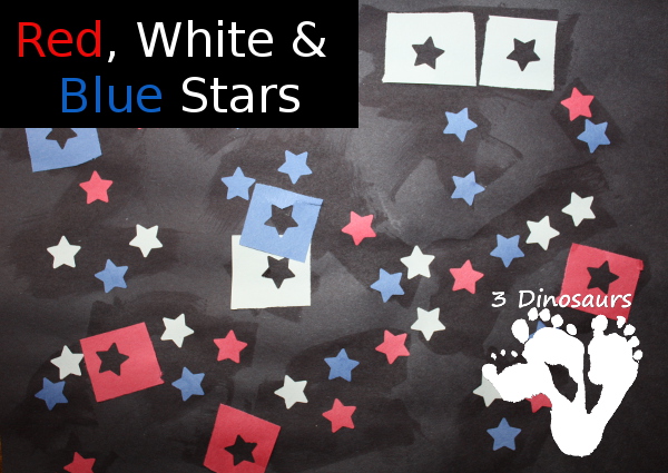 Red, White & Blue Star Craft - 3Dinosaurs.com