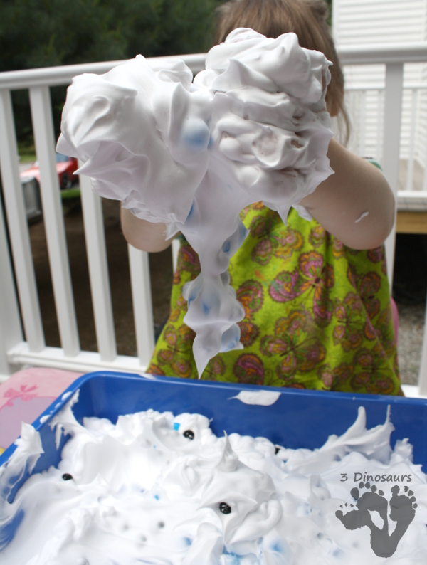 Easy Sensory Fun: Water Beads in Shaving Cream - 3Dinosaurs.com