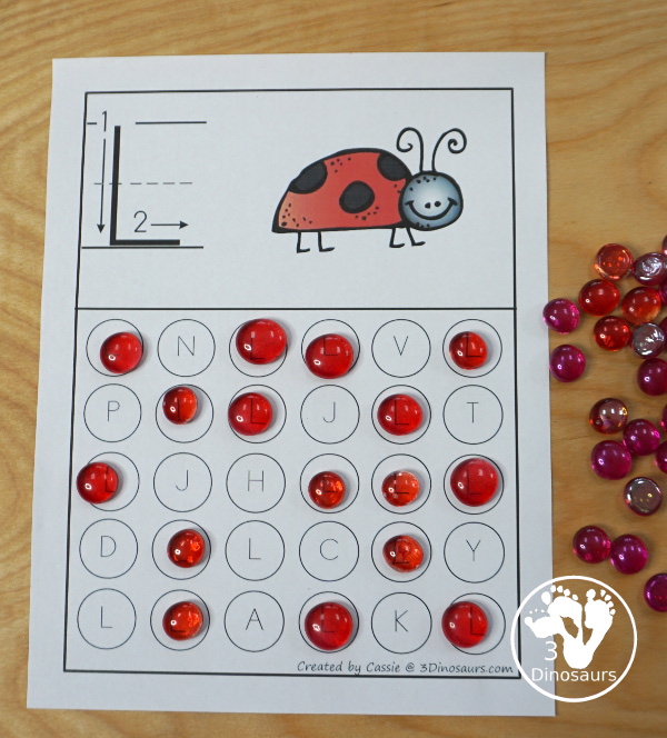 Free ABC Letter Find Uppercase or Lowercase Printable - 52 pages of printables with an ABC find for each letter in uppercase only or lower case only options - 3Dinosaurs.com