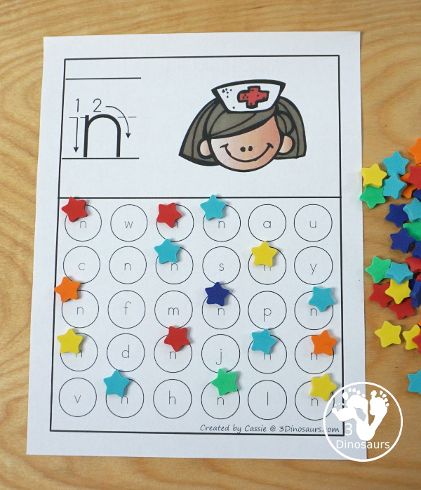 Free ABC Letter Find Uppercase or Lowercase Printable - 52 pages of printables with an ABC find for each letter in uppercase only or lower case only options - 3Dinosaurs.com