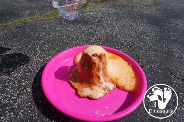 Building a Volcano with Vacation Under The Volcano - a fun science activity for kids to do with the Magic Tree House Book Vacation Under the Volcano - 3Dinosaurs.com