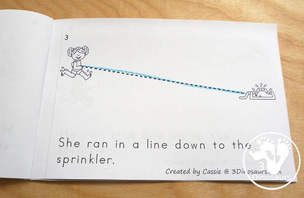 Summer Themed Prewriting, Shape, ABCs & Numbers - a fun activity pack with 189 pages of printables with a mix of no-prep, easy reader books and clip cards for learning with a summer water theme for kids to try out and learn with printables that all work together.  - 3Dinosaurs.com