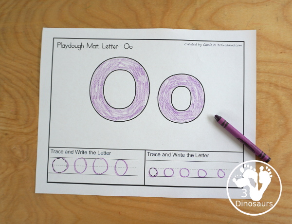 Free Alphabet Playdough Mats with Tracing & Writing four playdough mats for each letter you have four options for each letter - 3Dinosaurs.com