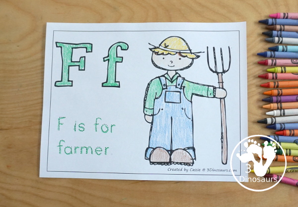 Free Romping and Roaring DEF Review Pack - with letter d, letter e, and letter f printables for reviewing the three letters with tracing, puzzles, coloring pages, finger puppets, game and more - 3Dionsaurs.com