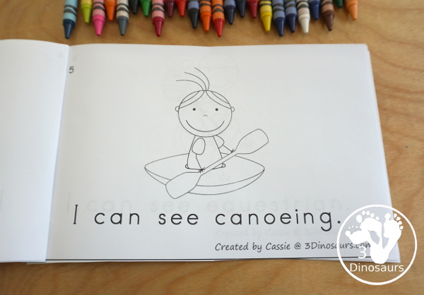 FREE Summer Olympic Easy Reader Book - 8 page easy to ready books for the Summer Olympics sports kids can see - 3Dinosaurs.com