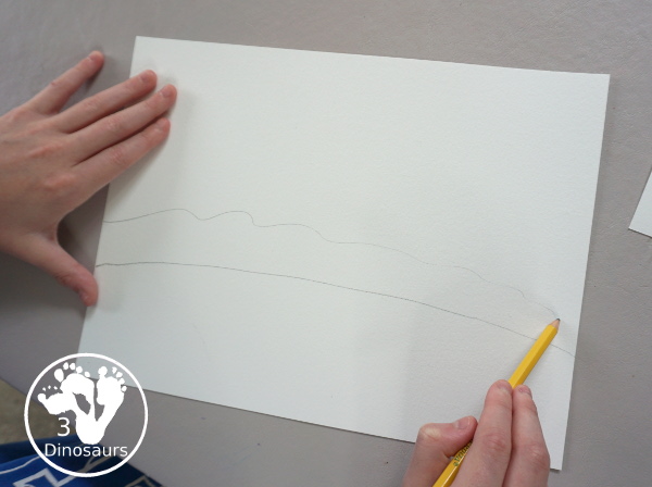 Transportation Painting with Watercolors and Oil Pastels - a super fun car and plane painting that kids can do with mixed art of watercolor and oil pastels - 3Dinosaurs.com