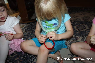 Ring Toss Using Olympic Ring Colors