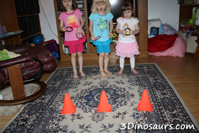 Ring Toss Using Olympic Ring Colors