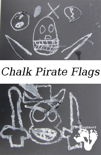 Chalk Pirate Flags - 3Dinosaurs.com
