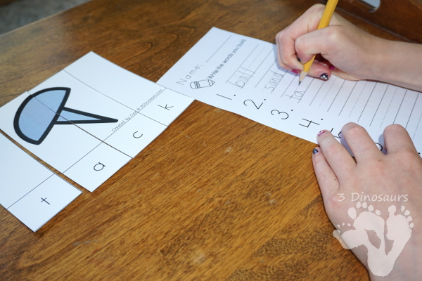 CVCC Word Family Puzzles - 52 pages of puzzles, building mats and more $ - 3Dinosaurs.com