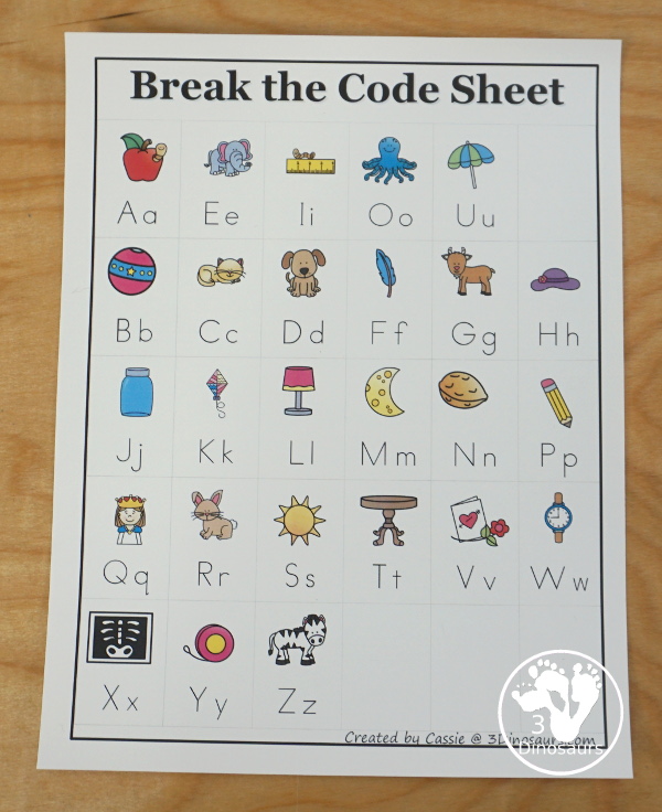 Free Shark Fin Decoding CVC Words - it works on -an, -en, -in and -un words with decode the word and find the matching picture - 3Dinosaurs.com