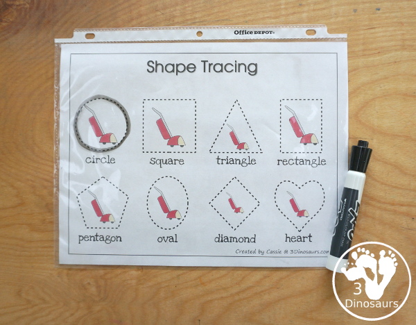 Free Romping & Roaring V Pack Letter Pack: V is for Vacuum - a letter V pack that has prewriting, finding letters Vv, tracing letters V, V coloring pages, shapes, puzzles and more - 3Dinosaurs.com