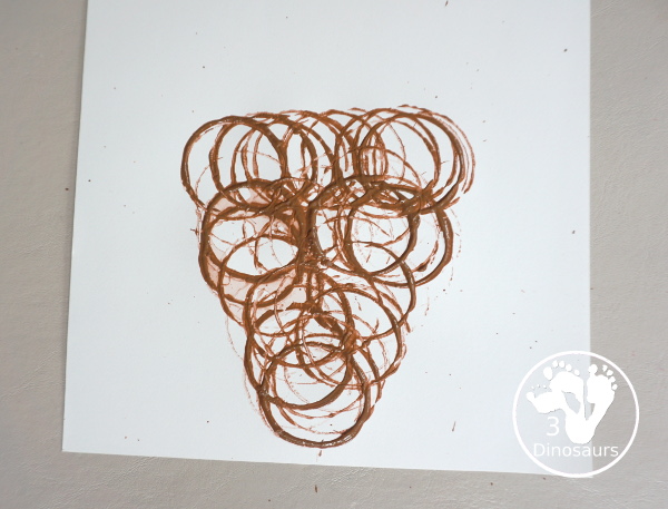 Paper Roll Torch Painting - a simple painting made with paper rolls and paint to make a Torch for the Olympics - 3Dinosaurs.com