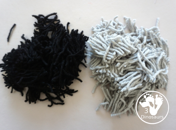 Yarn Moon Craft For Kids is simple to make with a paper plate, glue and yarn to make the moon. It is great for Moon Day or any moon theme you do with kids. - 3Dinosaurs.com