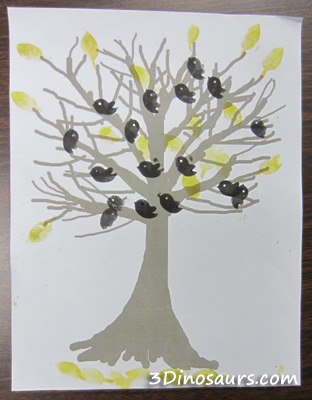 Birds in a Tree Stamping