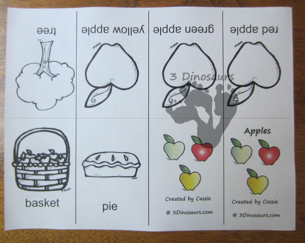 Using Printables: How to Make the Small Book - 3Dinosaurs.com