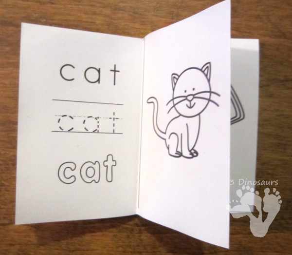 Free CVC Word Family Small Books: Short A:  -ad, -ag, -am, -an, -ap, -ar, -at - 3Dinosaurs.com