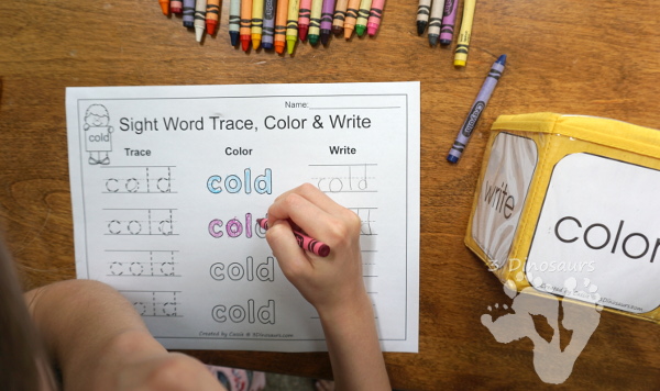 Romping & Roaring Second Grade Sight Word Packs - all 46 words together in nice package with 10 activities for each work PLUS extras only in the set - 3Dinosaurs.com