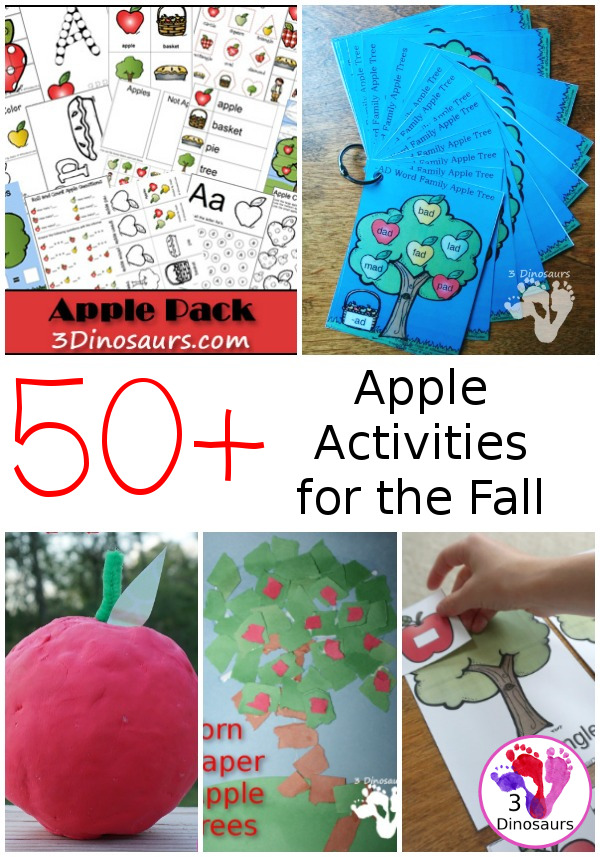 Apple Activities from 3 Dinosaurs