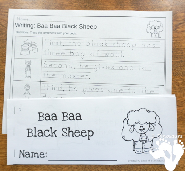 Sequencing Card Set for Stories: Nursery Rhymes, Folk Tales and Fairy Tales with clip cards, task cards, no-prep worksheets and easy reader books $ - 3Dinosaurs.com #printablesforkids #sequencingforkids #3dinosaurs #tpt #teacherspayteachers