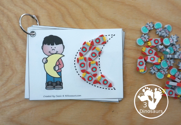 Free 2D Shape Tracing Cards - you have 12 shapes to trace with two options for the tracing - 3Dinosaurs.com