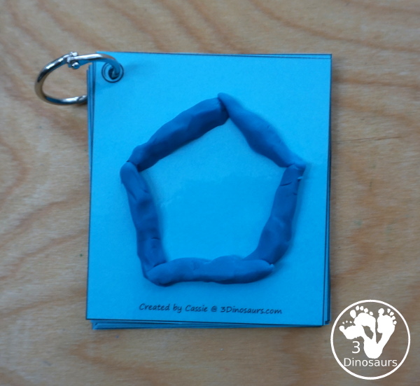 Free 2D Shape Tracing Cards - you have 12 shapes to trace with two options for the tracing - 3Dinosaurs.com