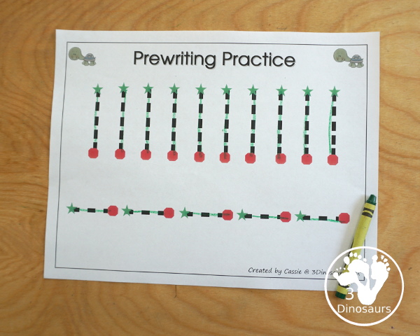 Free Romping & Roaring T Pack: T is for Turtle - a letter T pack that has prewriting, finding letters, tracing letters, coloring pages, shapes, puzzles and more - 3Dinosaurs.com