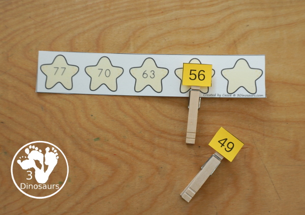 Free Beach Skip Counting Strips & Worksheet - with 4 skip counting strips for each number you are skip counting by with skip counting forward and skip counting backward with a fun recording worksheet for the beach skip counting strips. - 3Dinosaurs.com