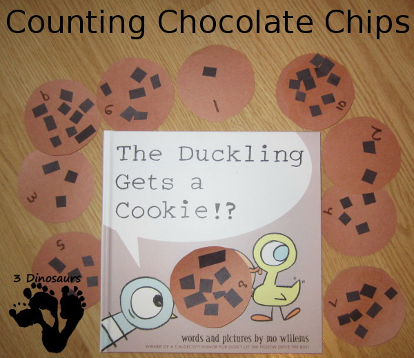 Counting Chocolate Chips - Duckling Get a Cookie - 3Dinosaurs.com