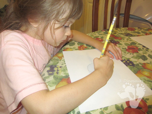 Torn Scrapbook Paper Apple - easy and fun craft you can do with many ages - 3Dinosaurs.com