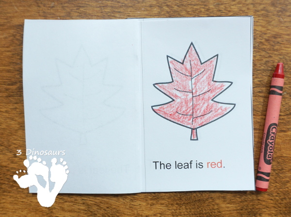 Free Fall Pack for Kindergarten, Preschool and Tot - with a mix of hands-on activities and no-prep with learning fall words and themes with puzzles, cards, prewriting, ABCs, writing and many other activities that go with the book There Was An Old Lady Who Swallowed Some Leaves - 3Dinosaurs.com