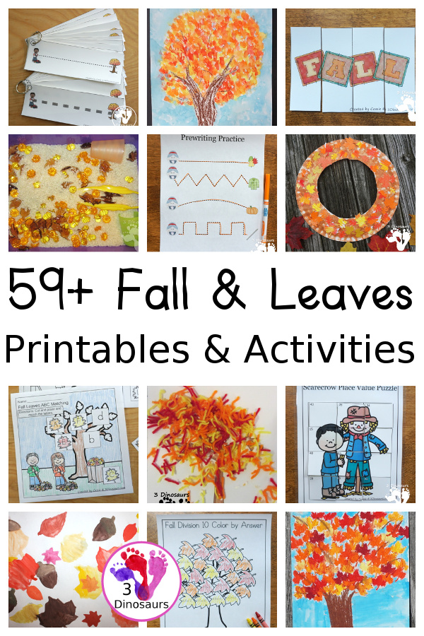Fall & Leaves Activities & Printables - 3Dinosaurs.com