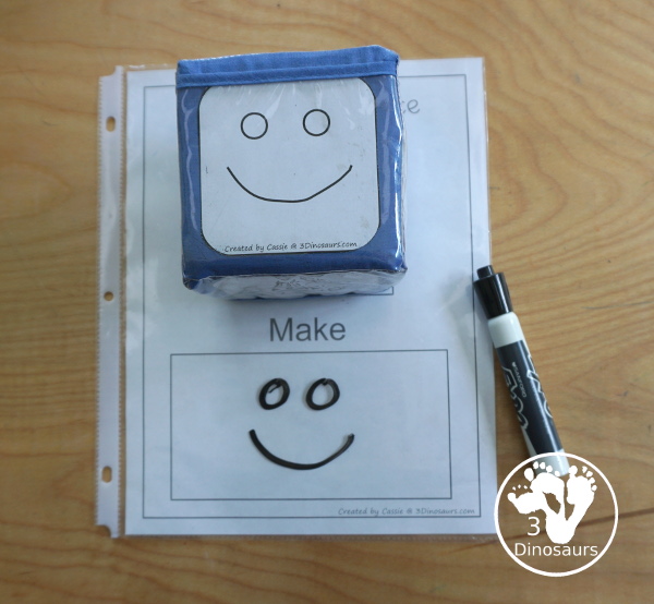 Free Fine Prewriting Practice Printable Dice - two fun prewriting dice centers that kids can use to change up their prewriting with tracing prewriting center, drawing prewriting centers, prewriting practice folding dice, and prewriting practice cube dice inserts. - 3Dinosaurs.com