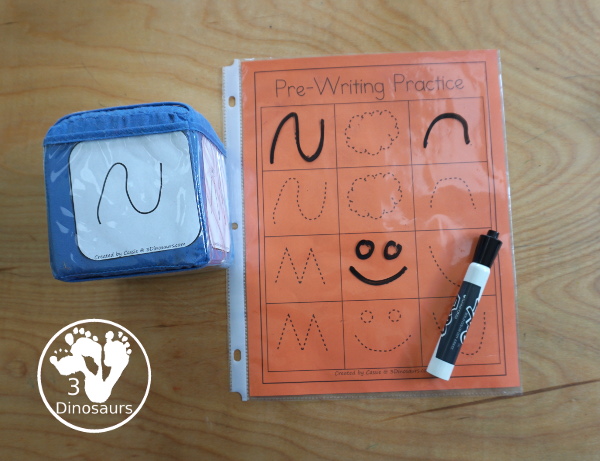 Free Fine Prewriting Practice Printable Dice - two fun prewriting dice centers that kids can use to change up their prewriting with tracing prewriting center, drawing prewriting centers, prewriting practice folding dice, and prewriting practice cube dice inserts. - 3Dinosaurs.com