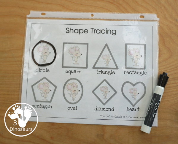 Free Romping & Roaring M Pack Letter Pack: M is for Mouse - a letter m pack that has prewriting, finding letters, tracing letters, coloring pages, shapes, puzzles and more - 3Dinosaurs.com