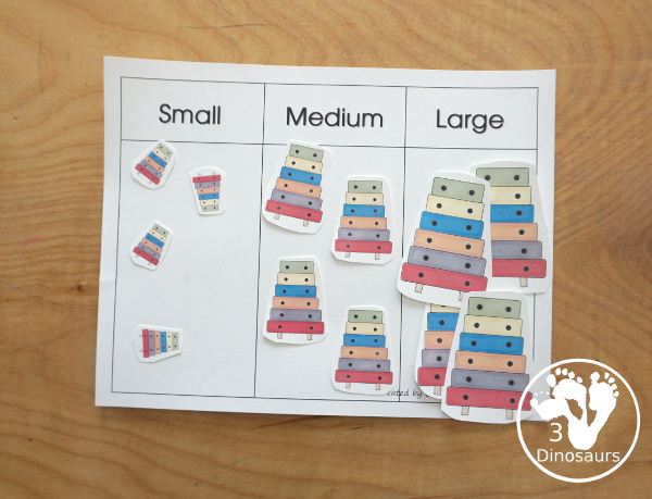 Free Romping & Roaring X Pack Letter Pack: X is for Xylophone - a letter X pack that has prewriting, finding letters, tracing letters, coloring pages, shapes, puzzles and more - 3Dinosaurs.com