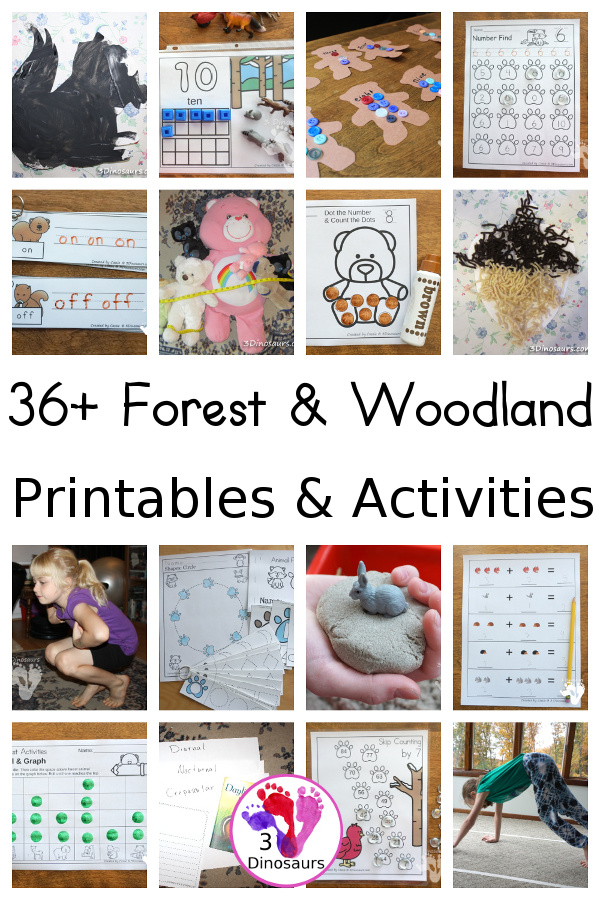 Forest & Woodland Activities & Printables - 3Dinosaurs.com