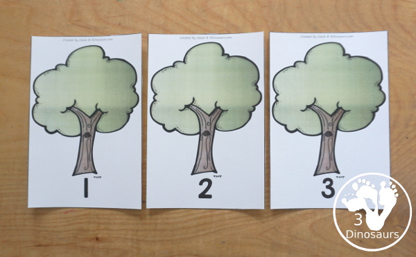 Free Apple Number Sense for Kids: Numbers 1 to 10 with apple tree for sorting and apples to sort to the trees with number sense for tally marks, dominos, ten frames, and dice - 3Dinosaurs.com