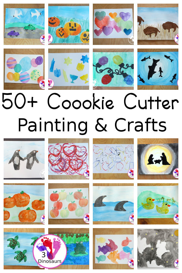 Art Projects With Cookie Cutters on 3Dinosaurs.com