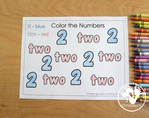 Free Romping and Roaring Number 2 Pack - with number 2 worksheets, number 2 puzzles, number 2 handwriting, number 2 dot marker worksheets and more for PreK and kindergarten age kids with a bear theme.  - 3Dinosaurs.com