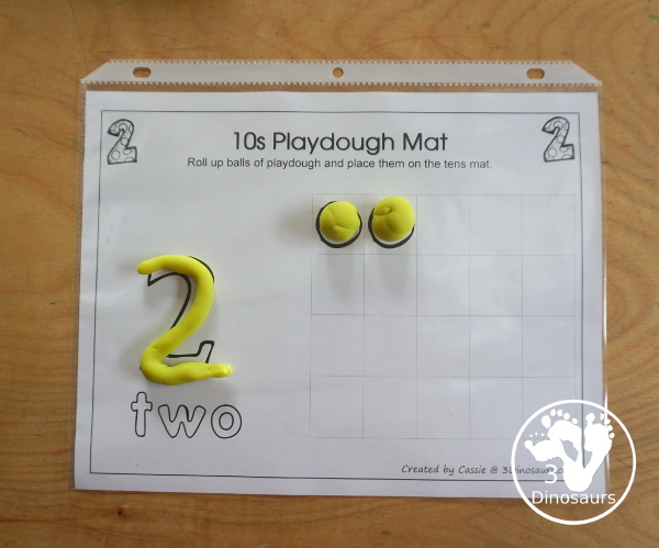 Free Romping and Roaring Number 2 Pack - with number 2 worksheets, number 2 puzzles, number 2 handwriting, number 2 dot marker worksheets and more for PreK and kindergarten age kids with a bear theme.  - 3Dinosaurs.com