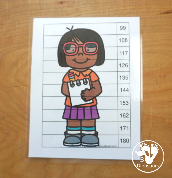 School Kids Skip Counting Puzzles: Skip Counting by 1 to 12 - you have three skip counting puzzles for each number. A great skip counting center idea for kids. - 3Dinosaurs.com