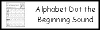 Alphabet Dot the Beginning Sound Worksheet