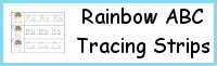 Rainbow ABC Tracing Strip