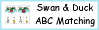 Swan & Duck ABC Matching Printable - Ugly Duckling